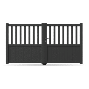 Aluminum Double-Leaf Driveway Gate