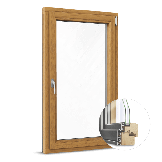 Wood-Aluminum Composite Window